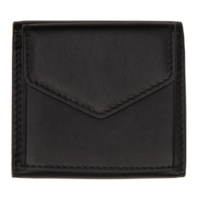 Maison Margiela Black Envelope Trifold Wallet In T8013 Black