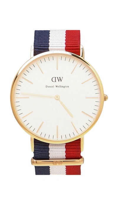 Daniel Wellington 40mm Classic Cambridge Glasgow Watch In Rose Gold