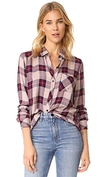 Rails Hunter Plaid Button Down Shirt In Midnight/ Cranberry