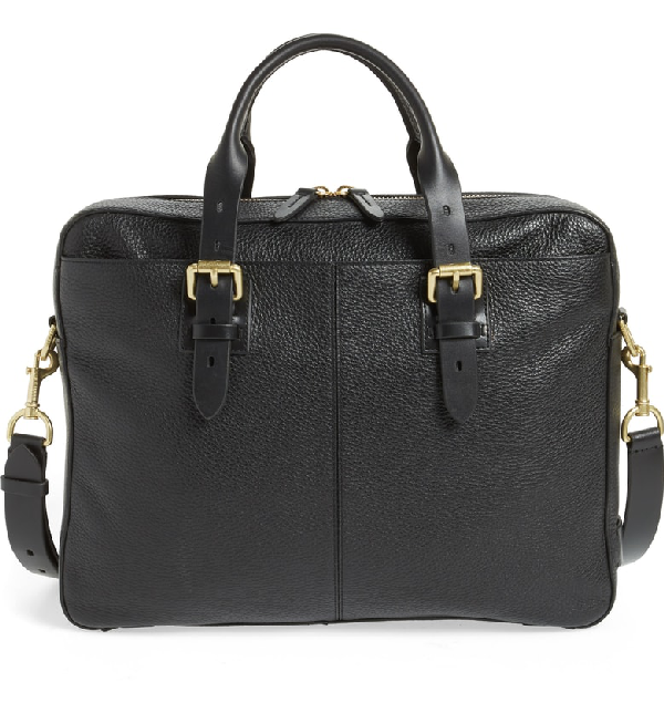 Cole Haan Brayton Leather Attache Briefcase - Black | ModeSens