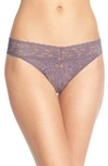 Hanky Panky Signature Lace Low Rise Thong In Dusk