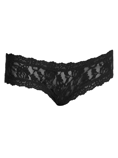 Hanky Panky After Midnight Signature Open Panel Cheeky Hipster In Black
