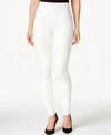 Vince Camuto Ponte-knit Leggings In Vanilla