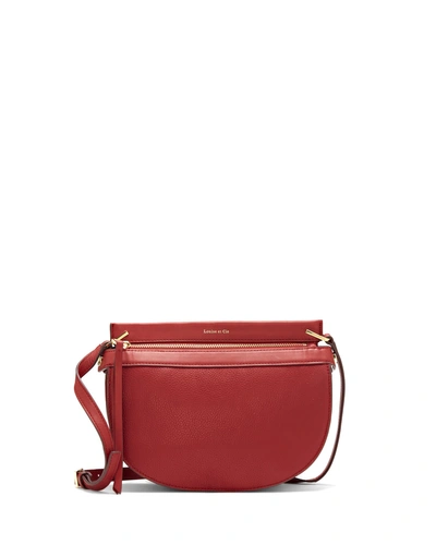 Vince Camuto Louise Et Cie Elay – Rounded Medium Crossbody Bag In Red  Garnet Butterfly/alsina