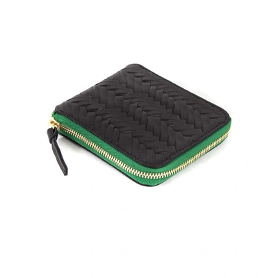 Clare V Half Zip Wallet In Black Palm - Cv Exclusive | ModeSens