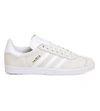 Adidas Originals Gazelle Leather Sneakers In Off White