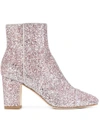 Polly Plume Ally Sparkling Sequin Boots - Pink