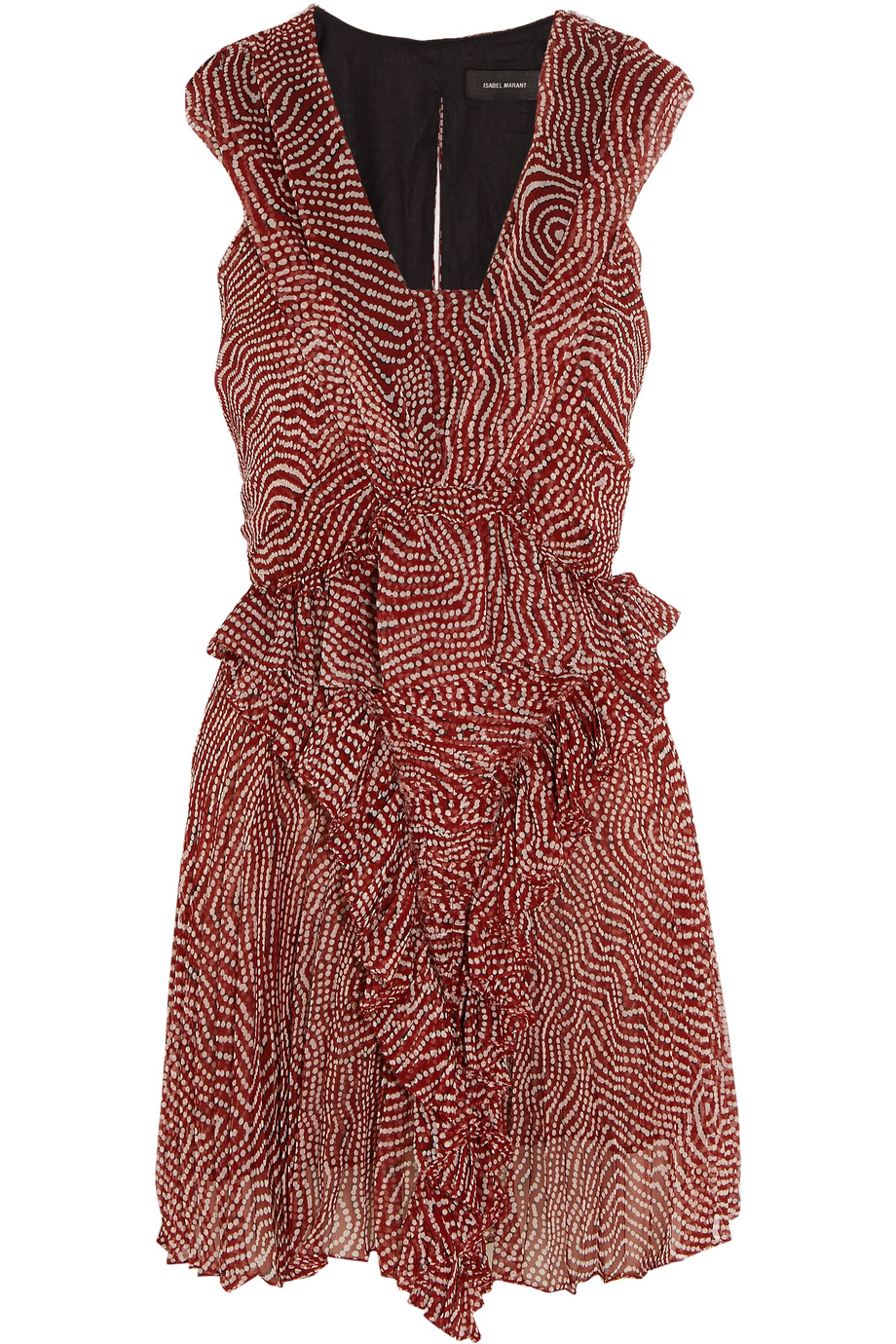 Isabel Marant Macy Printed Silk-chiffon Mini Dress | ModeSens