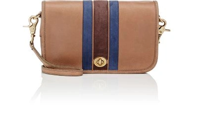 Coach 1973 Tabac Leather Striped Large Dinky Bag | ModeSens