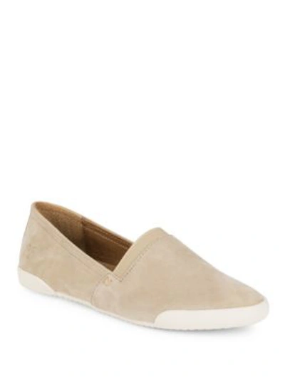 Frye Women's Melanie Metallic Suede Slip-on Sneakers In Fawn