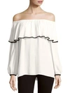 Vince Camuto Off-the-shoulder Top In New Ivory