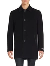 Cole Haan Men's Wool-blend Italian Topcoat In Black