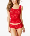 Hanky Panky Signature Sheer Lace Lingerie Camisole 1390l In Red