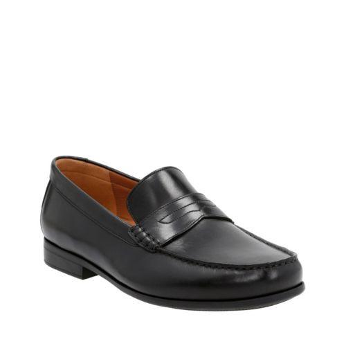 clarks penny loafers mens