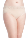 Hanky Panky Organic Cotton Plus Size Conscience French Brief 892461x In Chai- Nude