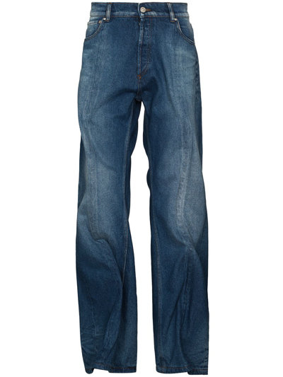 Y/project Wire Straight Leg Jeans In Blue