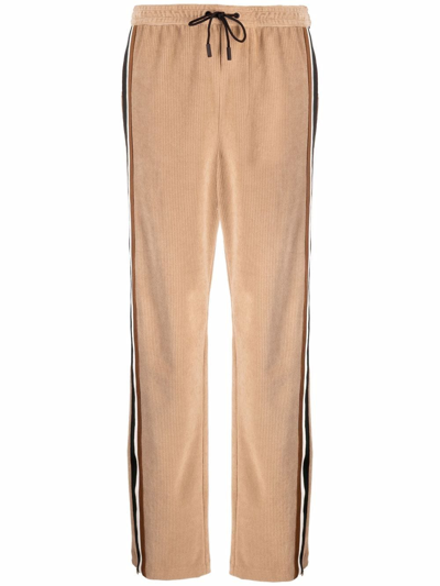 Dsquared2 Side-stripe Corduroy Track Pants In Cammello