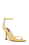 Nine West Women's Yess Ankle Strap Dress Sandals Women's Shoes In Yellow