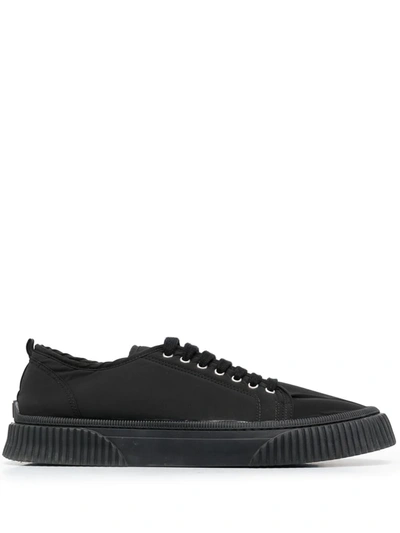 Ami Alexandre Mattiussi Ridged-sole Sneakers In Black