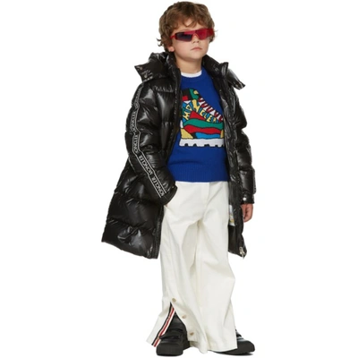 Moncler Kids Black Down Hakki Long Puffer Jacket