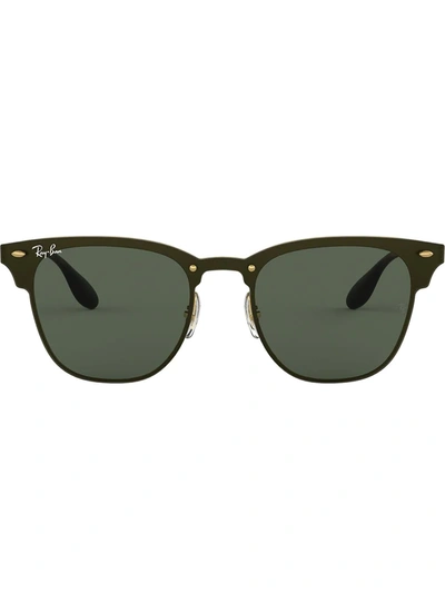 Ray Ban Ray-ban Sunglasses, Rb3576n 47 Blaze Clubmaster In Green Classic