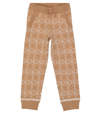 Chloé Kids' Brown Trousers For Girl With Logo