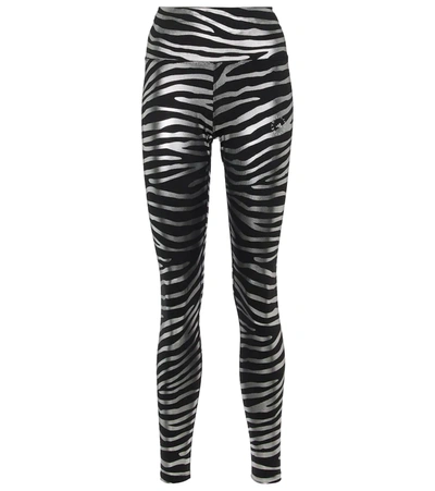 Adidas By Stella Mccartney Metallic Zebra-print Primegreen Leggings In  Black | ModeSens