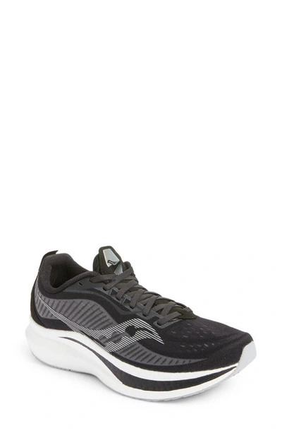 Saucony Endorphin Speed Running Shoe In Black/shadow