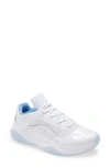 Nike Kids' Air Jordan 11 Cmft Low Sneaker In White/ Armory Navy/ Blue
