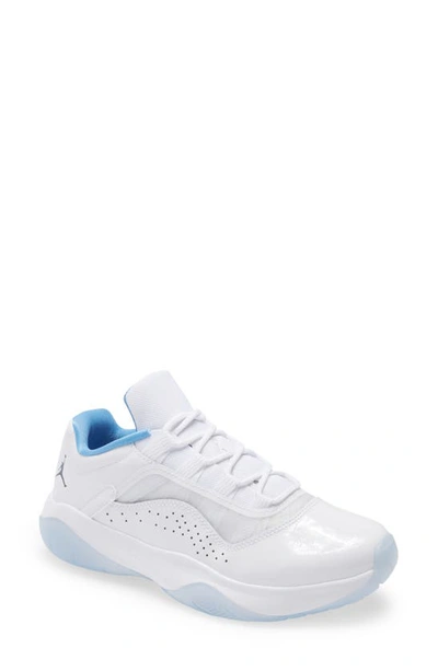 Nike Air Jordan 11 Cmft Low Sneaker In White/ Armory Navy/ Blue