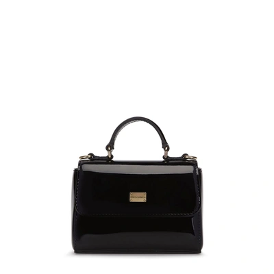 Dolce & Gabbana Kids' Black Patent Shoulder Bag