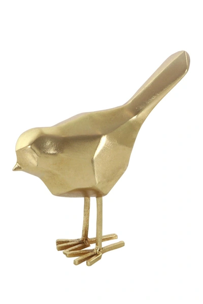 Cosmo By Cosmopolitan Large Modern Style Metallic Gold Bird Figurines