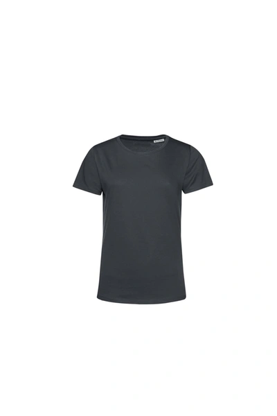 B&c Womens/ladies E150 Organic Short-sleeved T-shirt (asphalt) In Brown