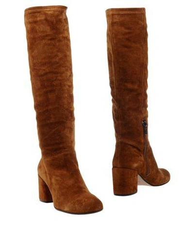 Pura López Boots In Camel