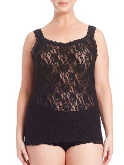 Hanky Panky Plus Size Signature Lace Chemise Lingerie 485214x In Black
