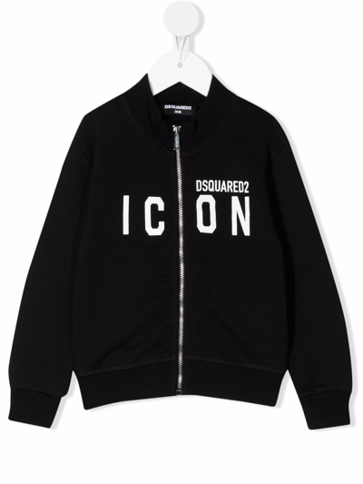 Dsquared2 Babies' Icon Logo-print Cotton Sweatshirt 6-36 Months In Black