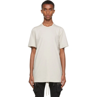 Rick Owens Off-white Level T-shirt In 08 Pearl