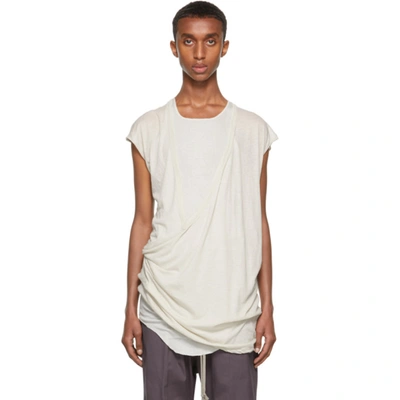 Rick Owens Beige Dylan T-shirt In 08 Pearl