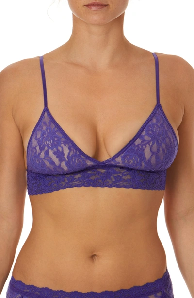 Hanky Panky 'signature Lace' Padded Bralette In Wild Violet Purple