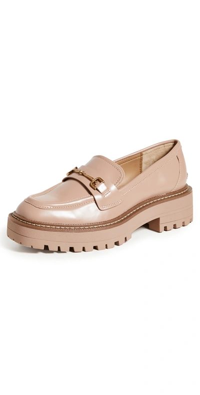 Sam Edelman Laurs Platform Lug Sole Loafer In Beige