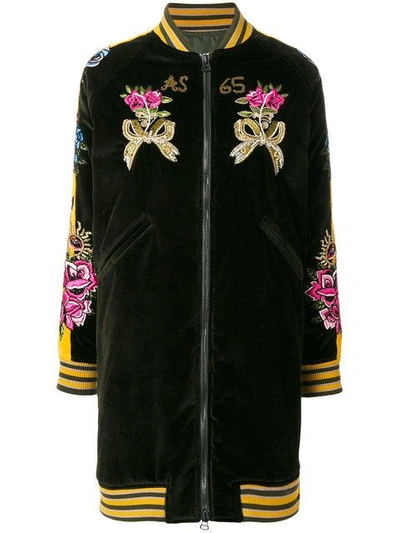 As65 Embroidered Bomber Jacket