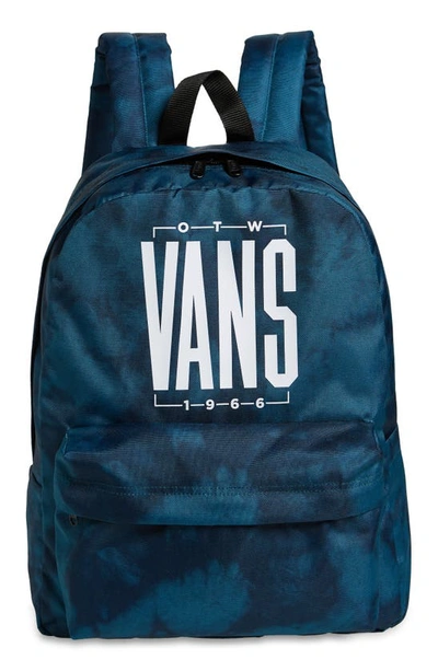 Vans Old Skool Iiii Backpack In Blue Tie Dye-blues