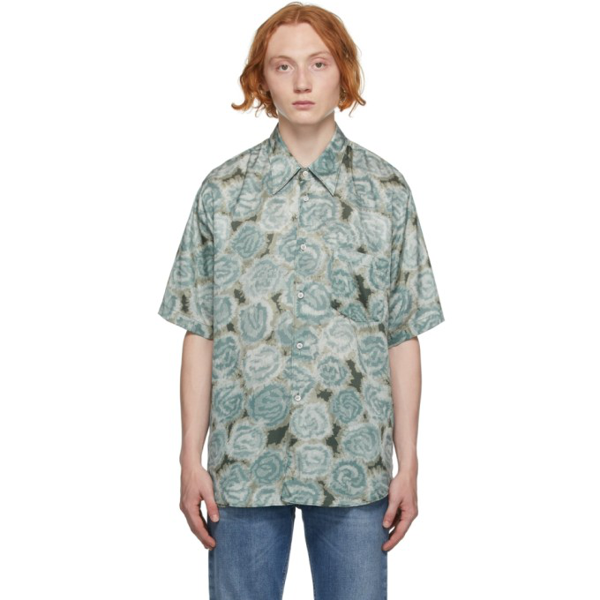 Acne Studios Green Button-Up Shirt