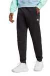 Adidas Originals Adicolor Slim-fit Tapered Cotton-blend Jersey Sweatpants In Black