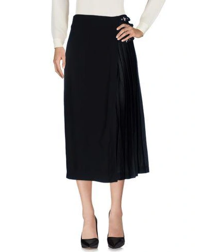 A.l.c Woman Hedi Belted Crepe Wrap Midi Skirt Black