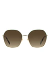 Kate Spade Kiyah/s La 0vr0 Square Polarized Sunglasses In Brown