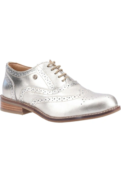 Hush Puppies Womens/ladies Natalie Lace Up Leather Brogue Shoe (gold)