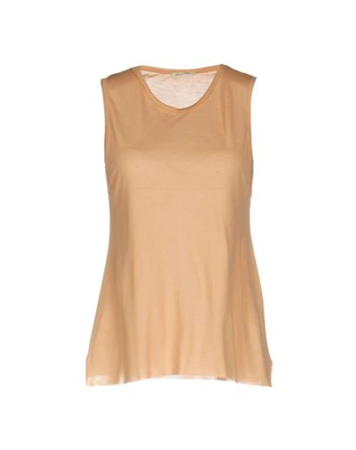 American Vintage Tank Top In Salmon Pink