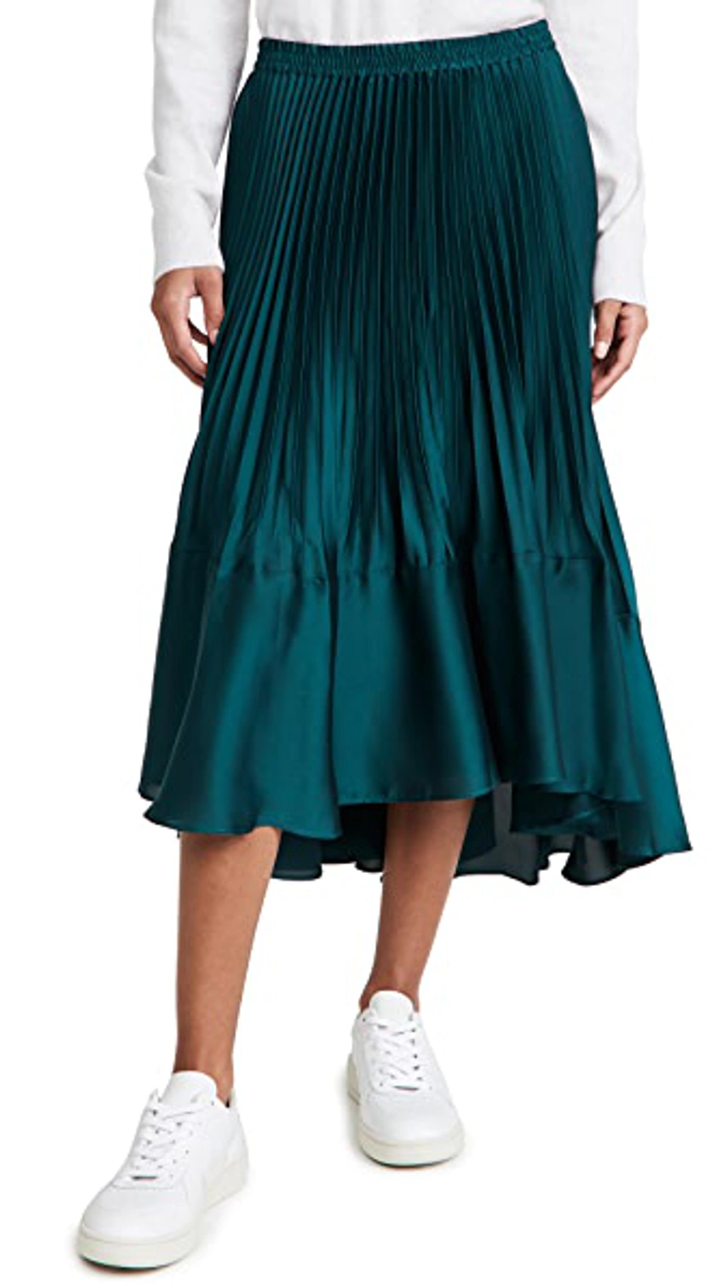 club monaco pleated flounce dress Club Monaco Navy Romantic Pleated Flounce Ruffle Sleeves Midi Dress Size 6