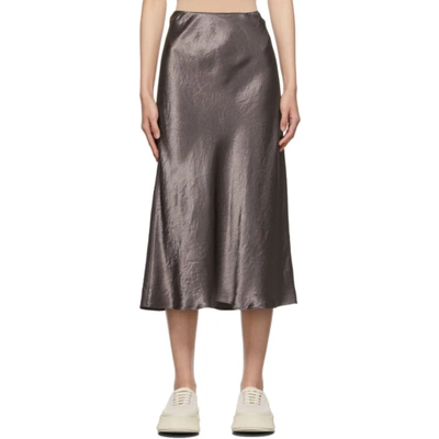 Max Mara Womens 058 Malva Alessio High-waist Satin Midi Skirt 10 In 058 Mauve
